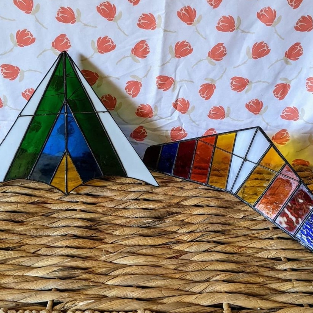 Stained glass planes/paragliders